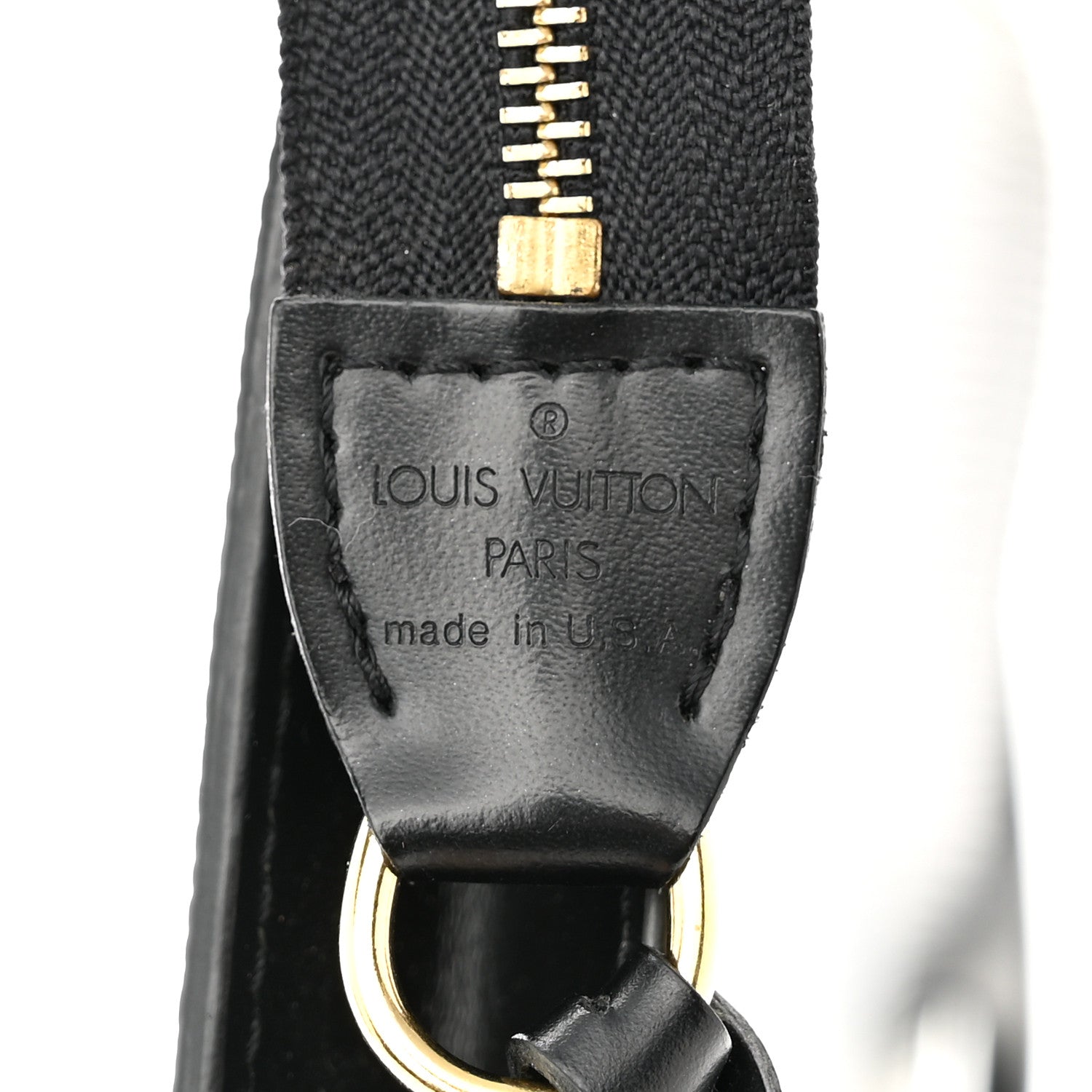 Louis Vuitton Epi Pochette Accessories 24 Black 6 of 9