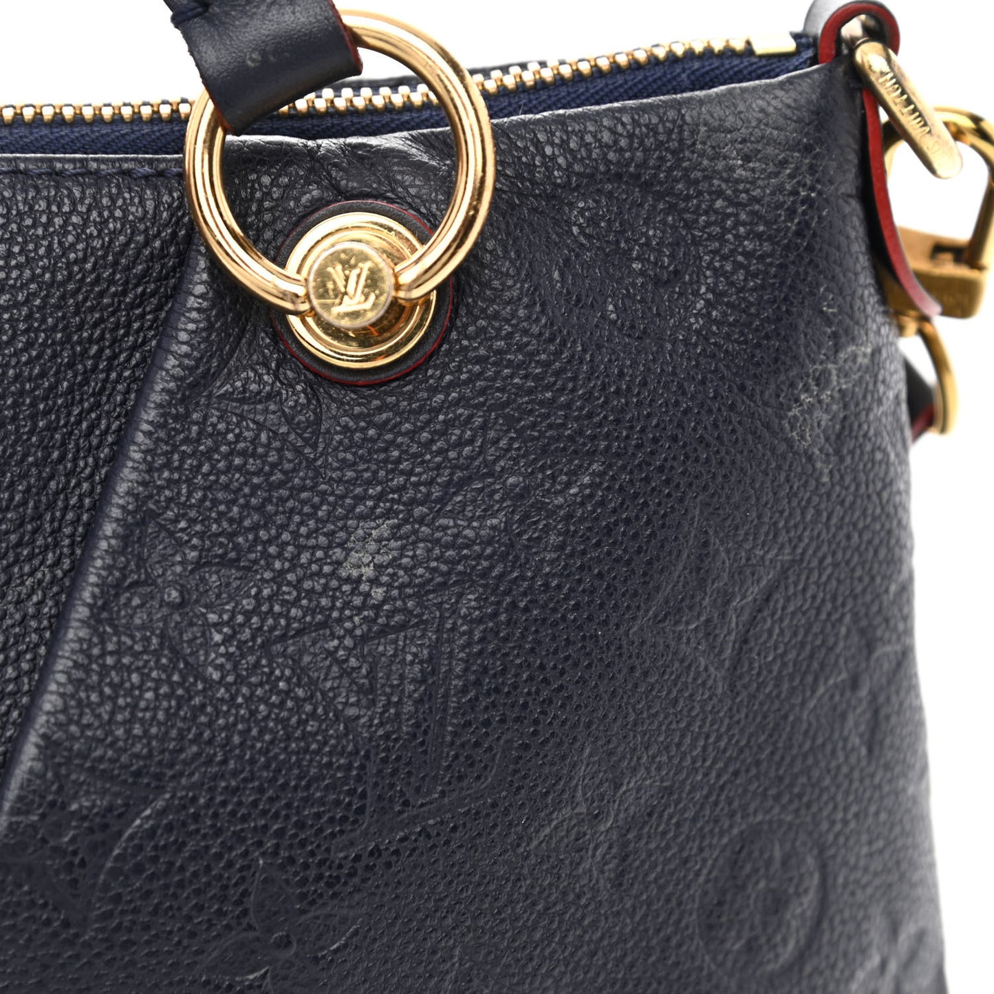 Empreinte V Tote MM Marine Rouge