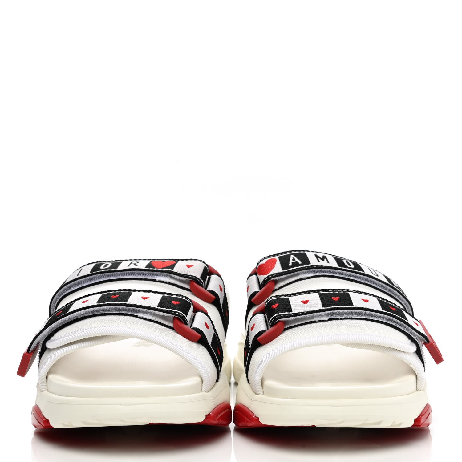 Christian Dior Technical Fabric D-Wander Slide Sandals 39 White Multi 2 of 7