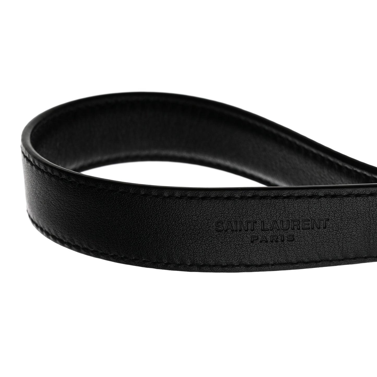 Smooth Calfskin Monogram Square Buckle Belt 70 Black