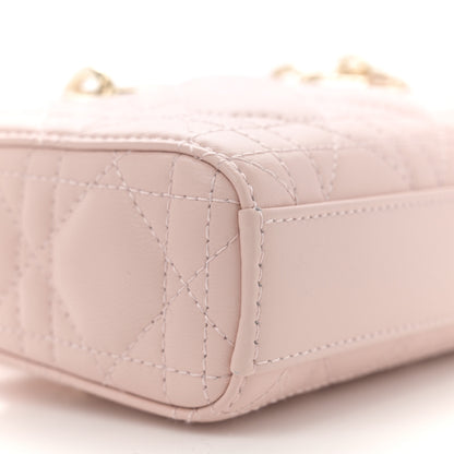 Christian Dior Lambskin Cannage Micro Lady D-Joy Powder Pink 9 of 10