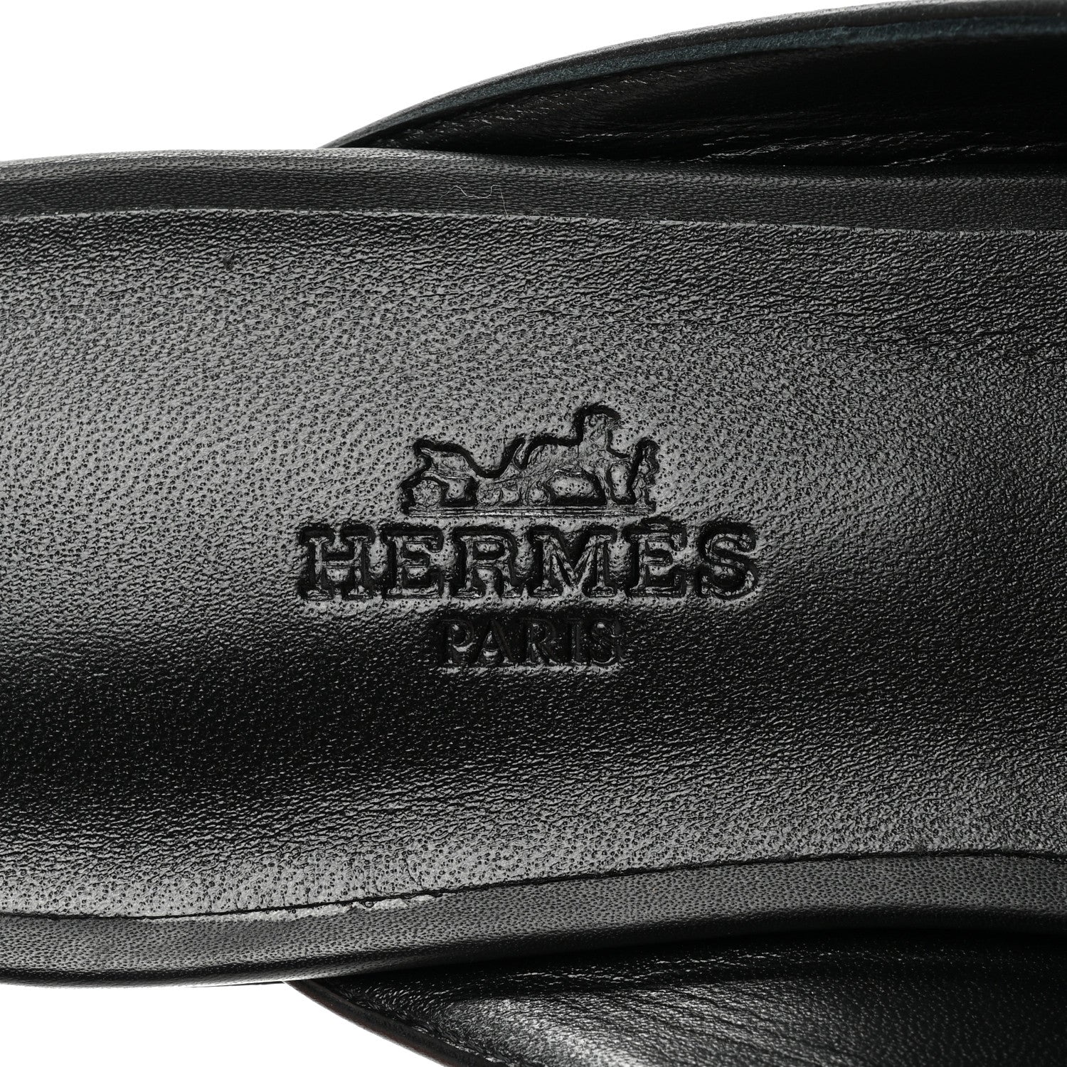 Hermes Calfskin Fringe Oz Mules 38 Black White 7 of 9