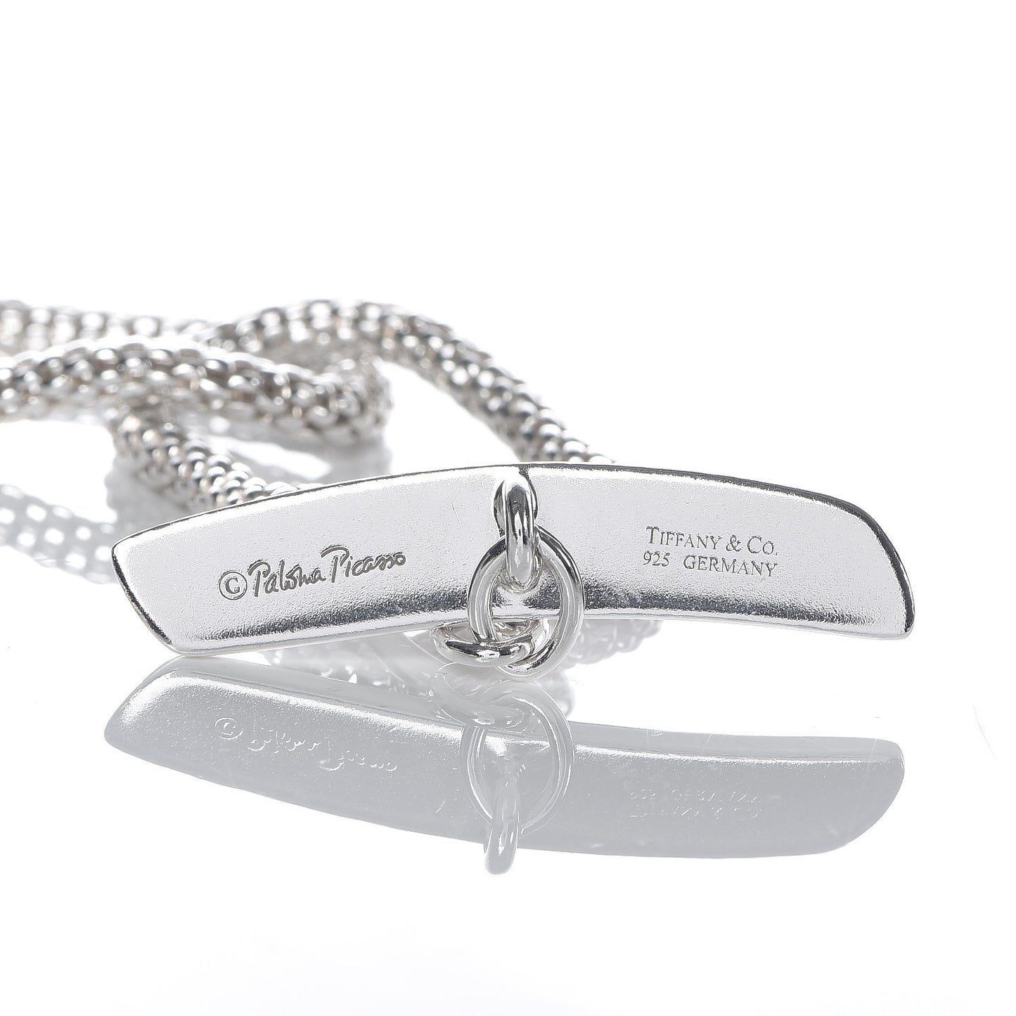 Sterling Silver Paloma Picasso Mesh Link Toggle Necklace