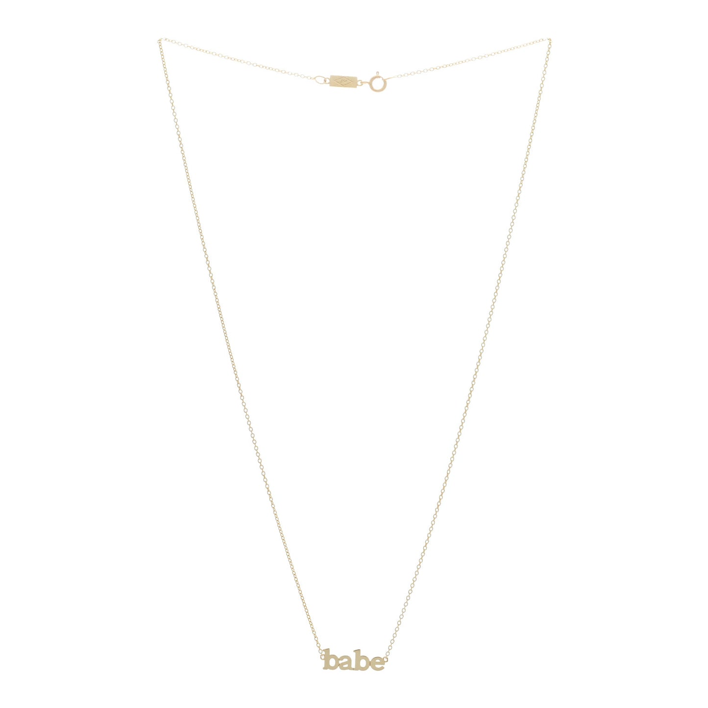 18K Yellow Gold Babe Necklace