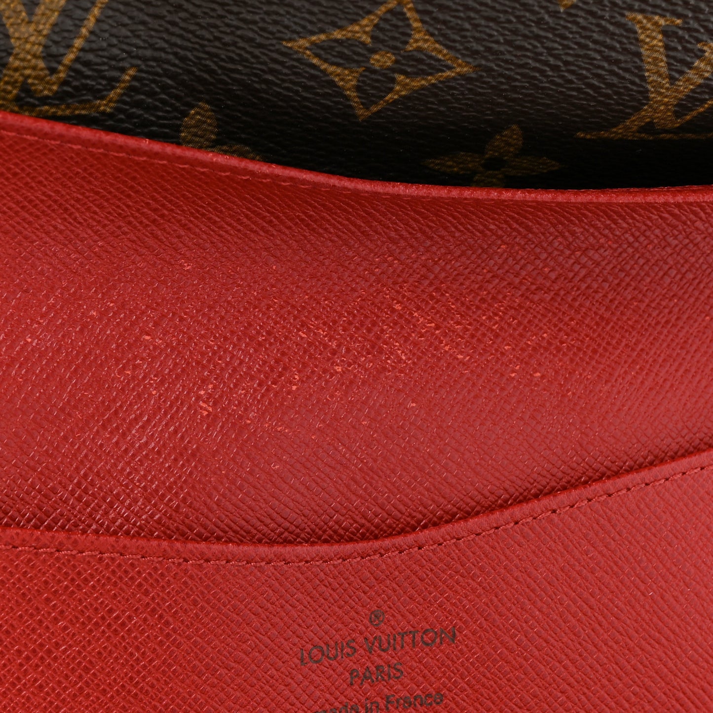 Monogram Josephine Wallet Red