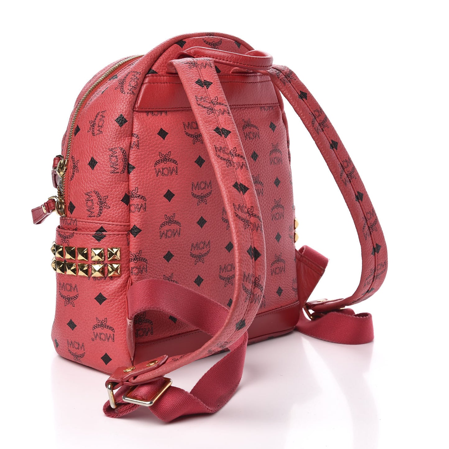 Visetos Small Side Stud Stark Backpack Corail