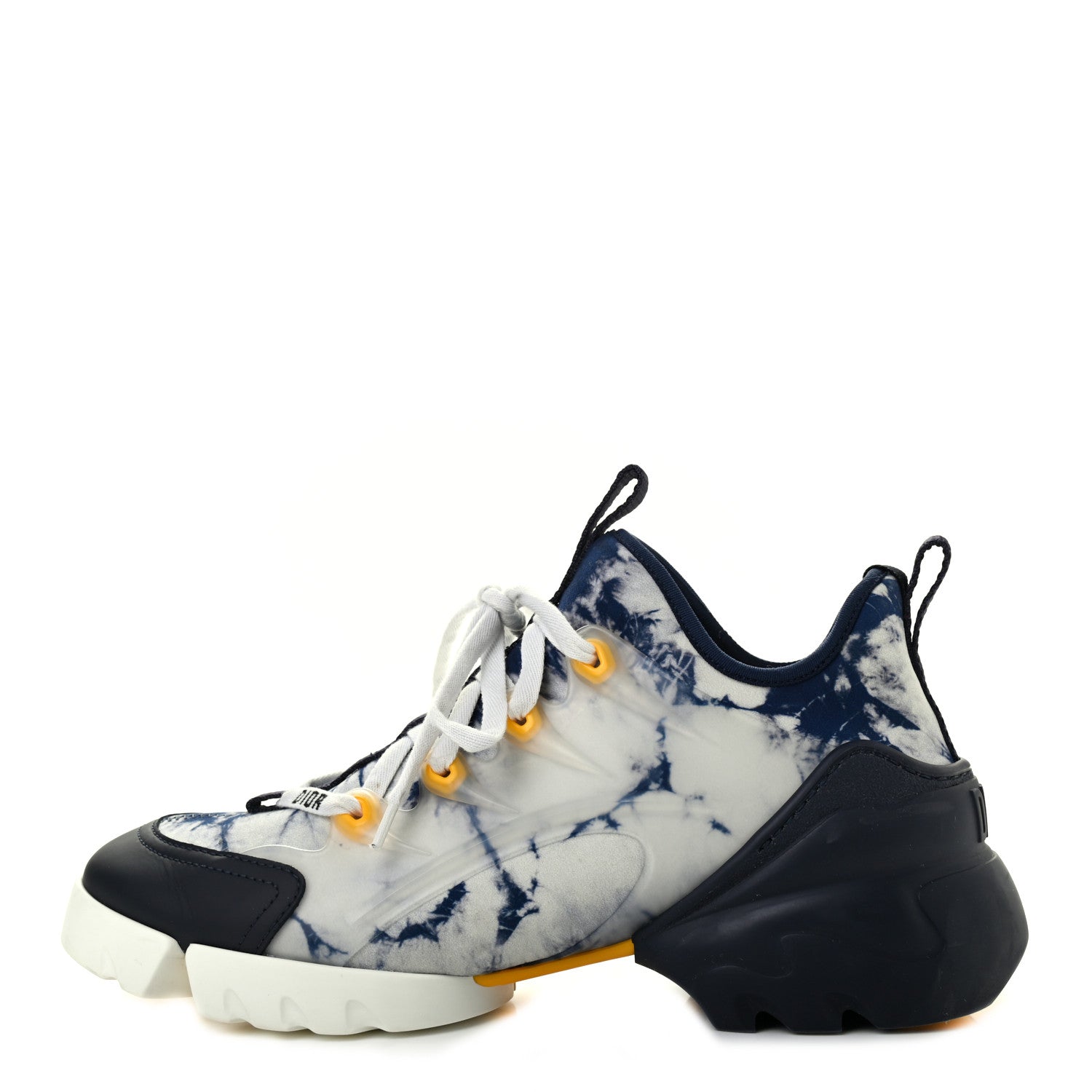 Christian Dior Technical Fabric Tie & Dior Print Womens D-Connect Sneakers 37 Denim 1 of 13