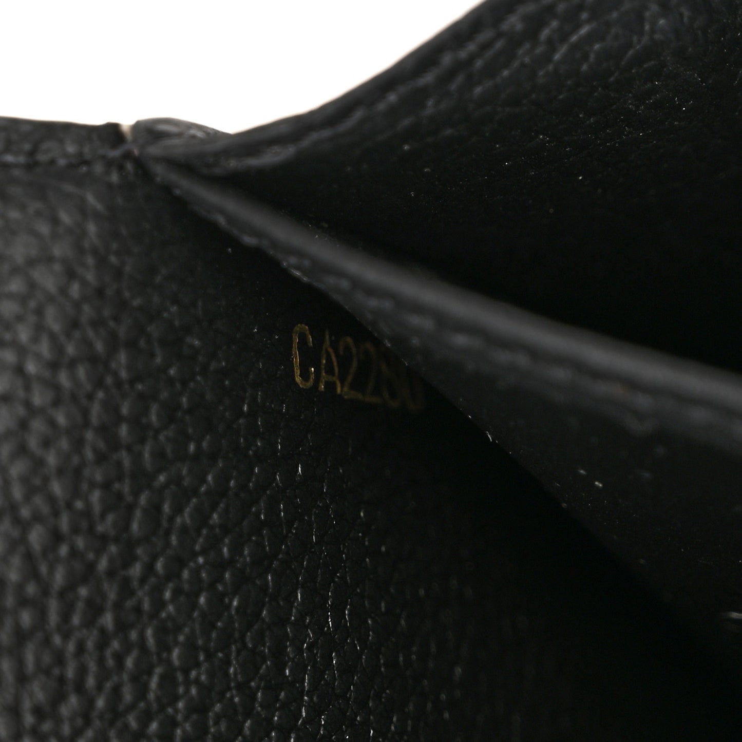 Empreinte Monogram Giant Crafty Sarah Wallet Creme Black