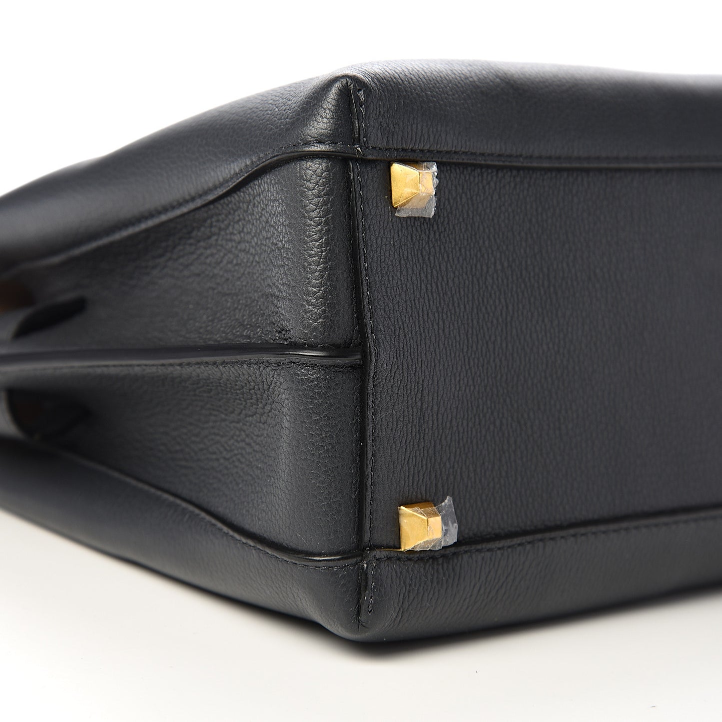 Grained Calfskin Medium Milla Tote Phantom Grey