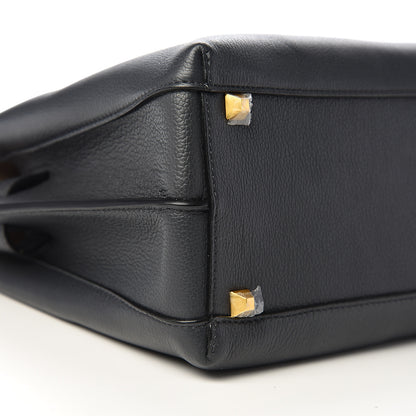 MCM Grained Calfskin Medium Milla Tote Phantom Grey 6 of 9