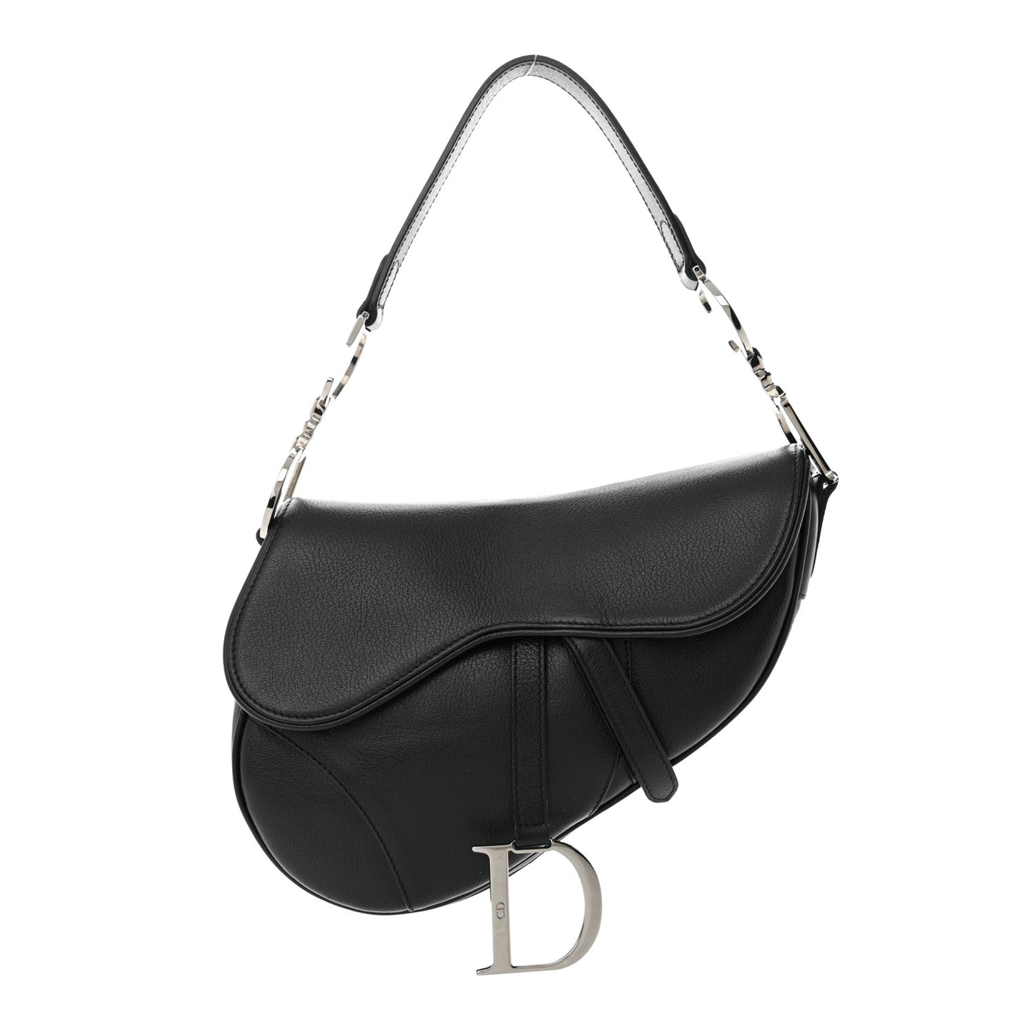 Calfskin Saddle Bag Black