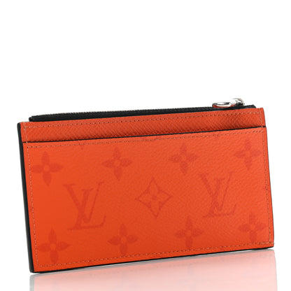 Louis Vuitton Taigarama Coin Card Holder Orange 3 of 7