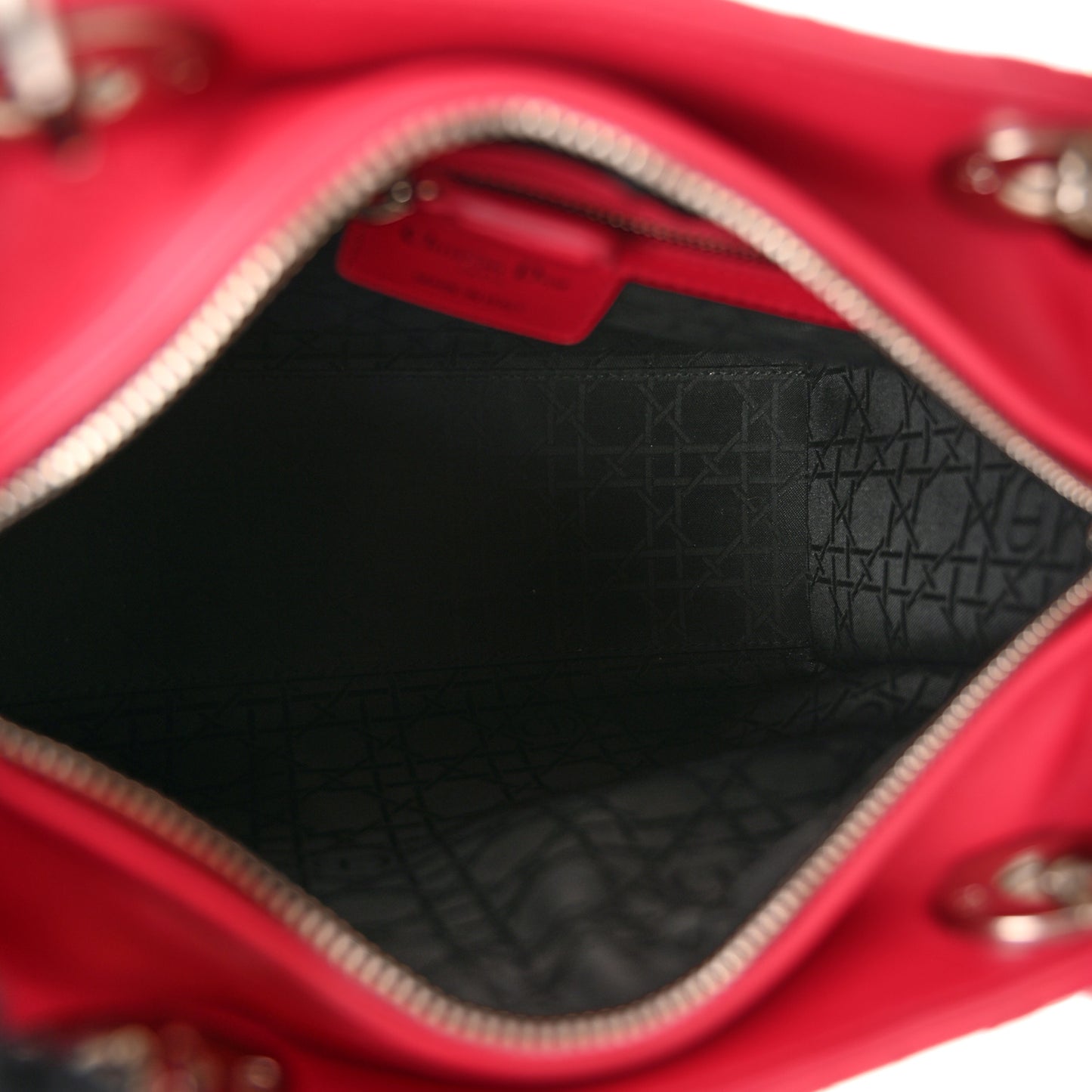 Lambskin Cannage Medium Lady Dior Pink