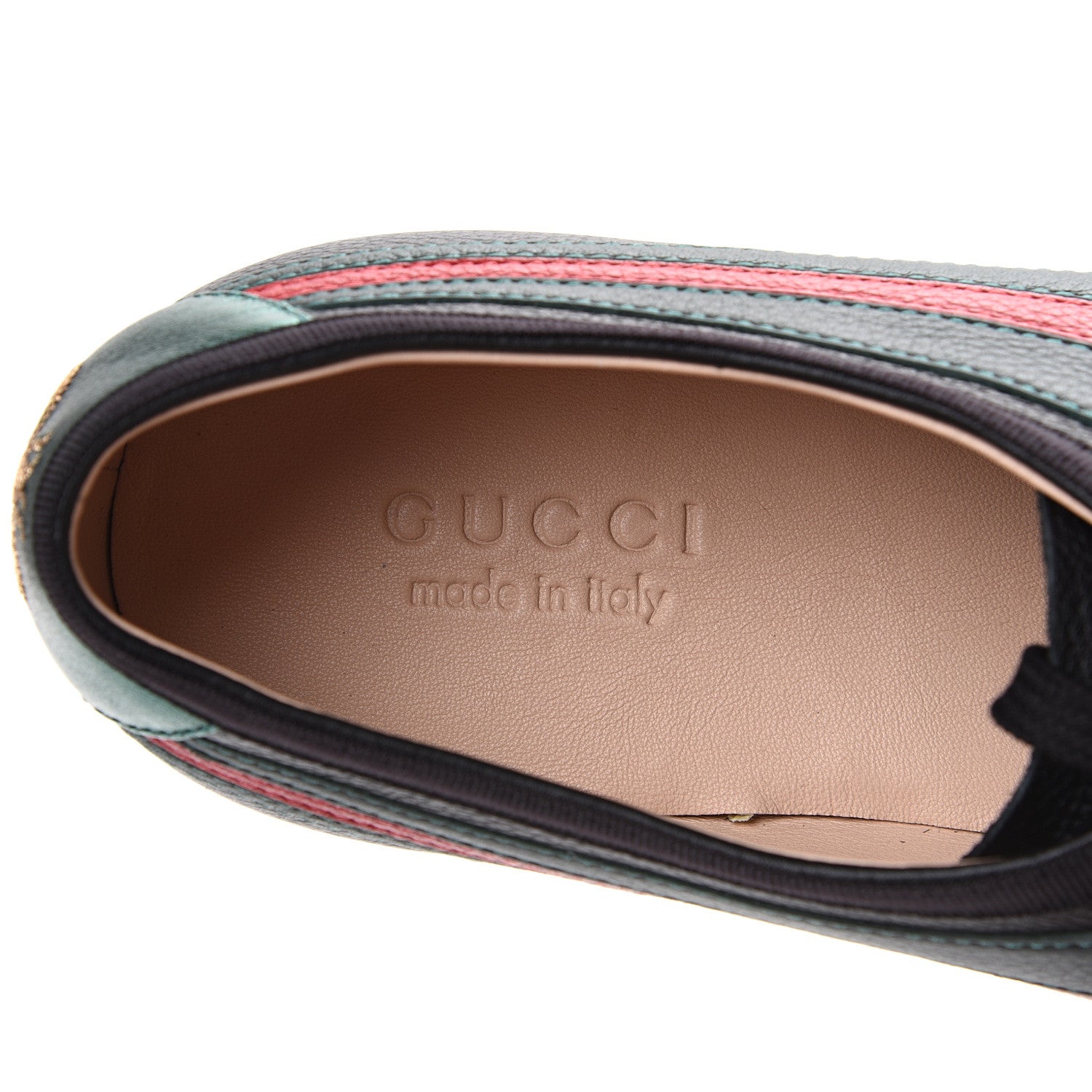 Gucci Calfskin Mens Falacer Sneakers 11.5 Black 7 of 8