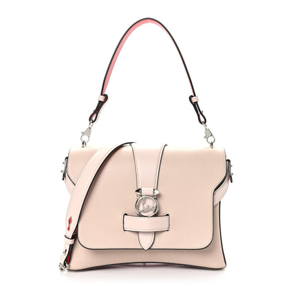 Christian Louboutin Pebbled Calfskin Medium Rubylou Shoulder Bag Nude 1 of 8