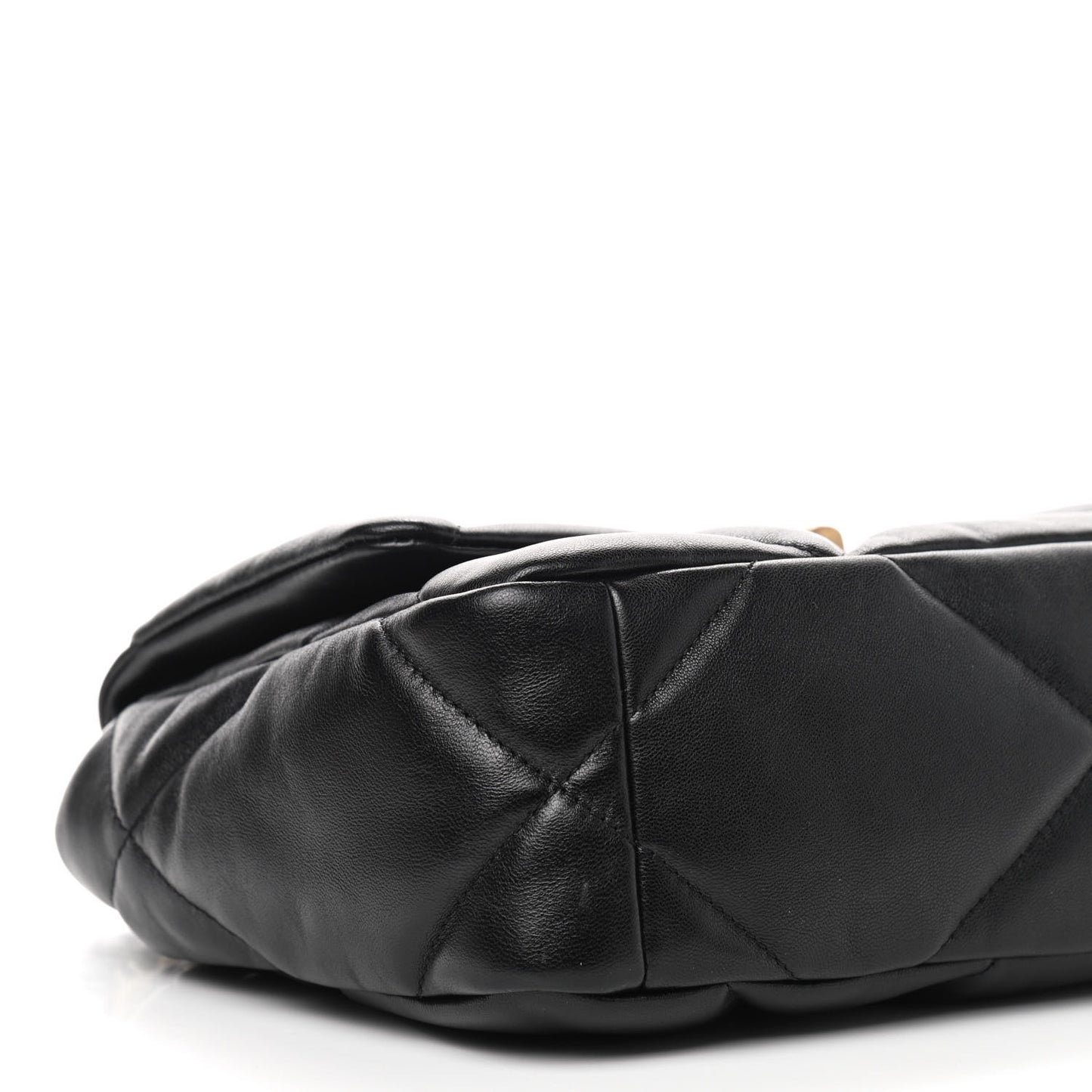 Goatskin Quilted Medium Chanel 19 Flap Black
