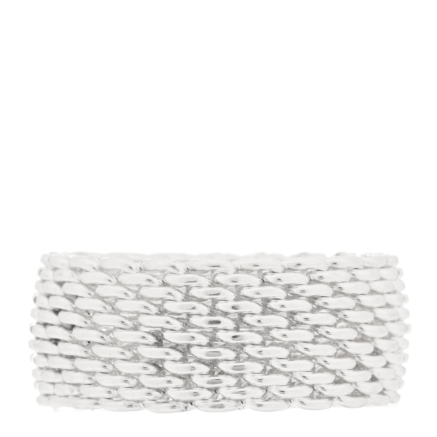 Sterling Silver Somerset Mesh Ring 58 8.5