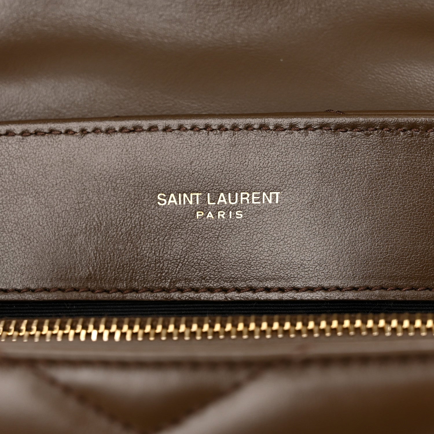 Saint Laurent Calfskin Y Quilted Monogram Small Loulou Chain Satchel Taupe 6 of 10