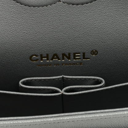 Chanel Caviar Quilted Small Double Flap Grey 6 of 9