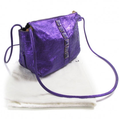 Marc Jacobs Leather O.O.C Shoulder Bag Metallic Violet 3 of 11