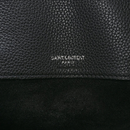 Saint Laurent Grained Calfskin Medium Souple Sac De Jour Black 7 of 12