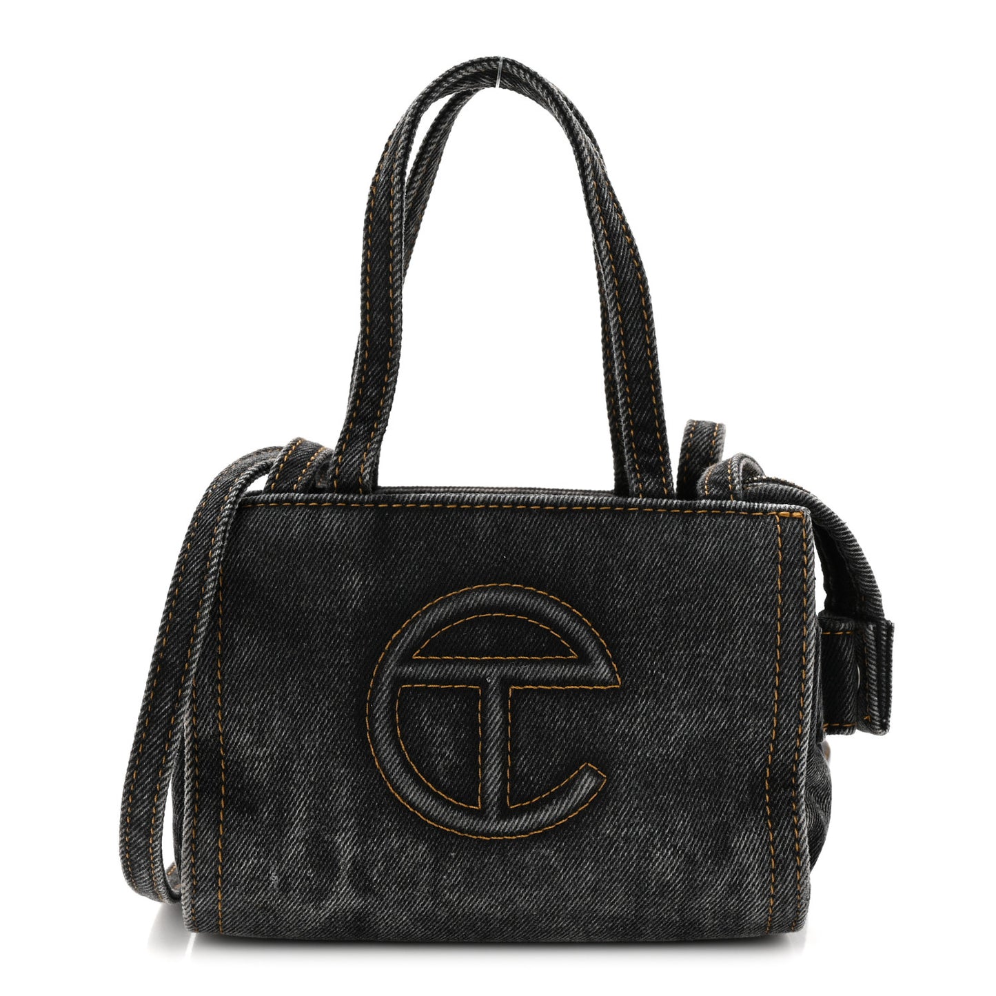 Denim Small Shopping Bag Black