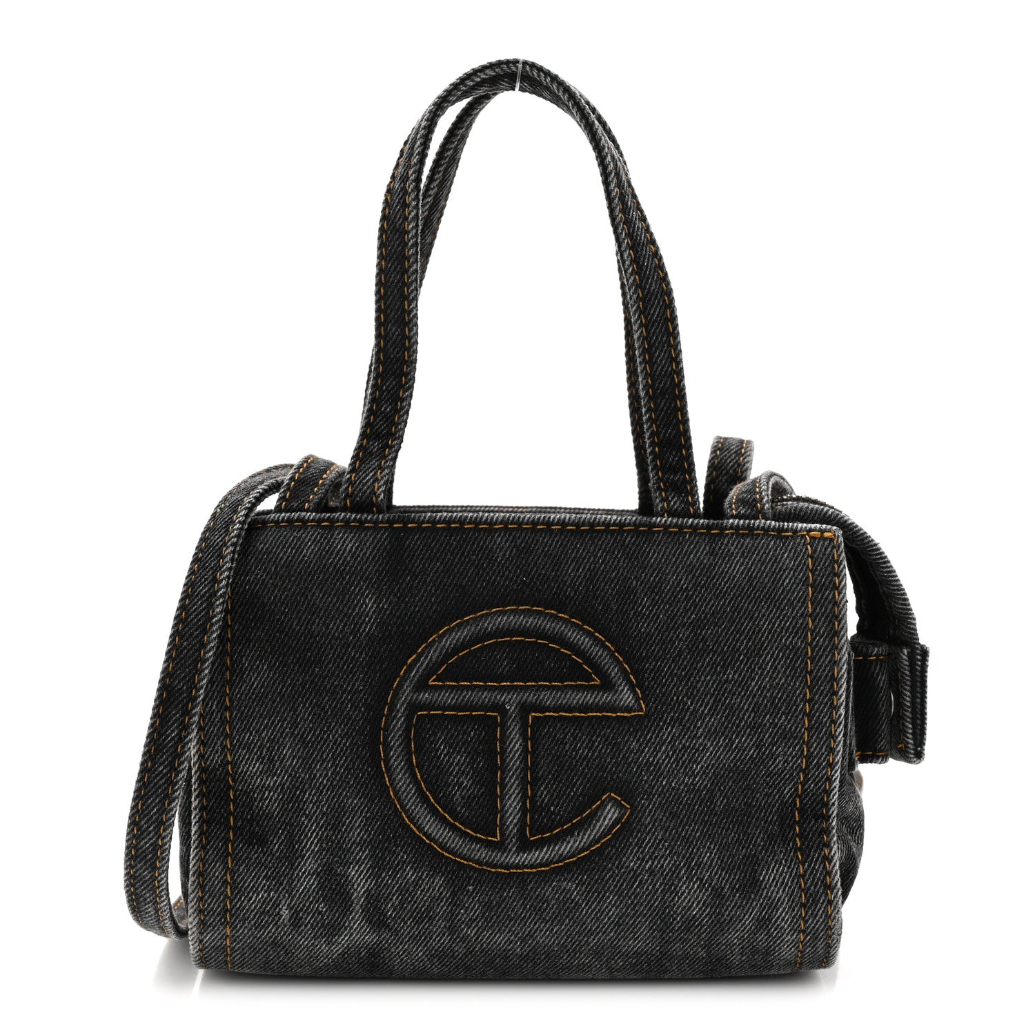 Telfar Denim Small Shopping Bag Black 1 of 10