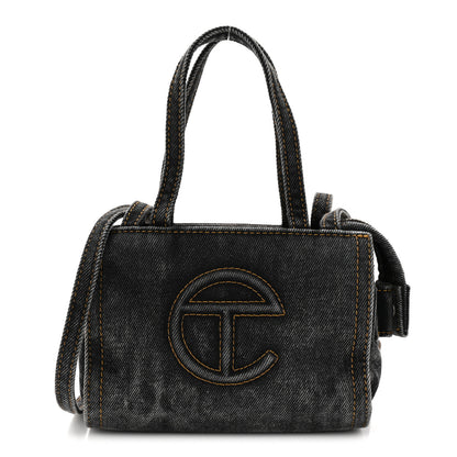 Telfar Denim Small Shopping Bag Black 1 of 10