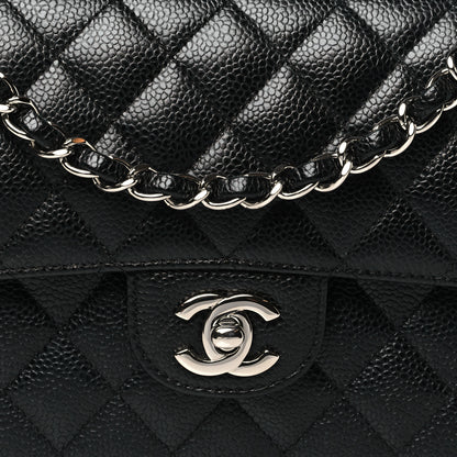 Chanel Caviar Quilted Medium Double Flap Black 8 of 13