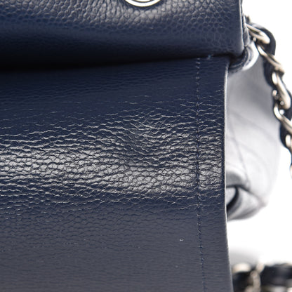 Chanel Caviar Quilted Jumbo Double Flap Navy Blue 11 of 20