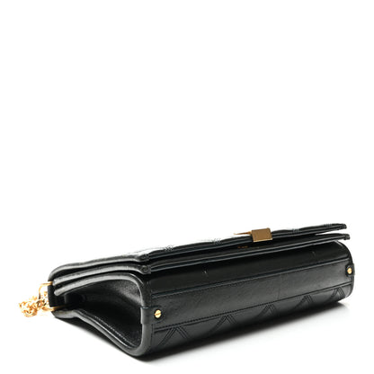 Saint Laurent Lambskin Quilted Mini Becky Chain Bag Vert Fonce 4 of 21