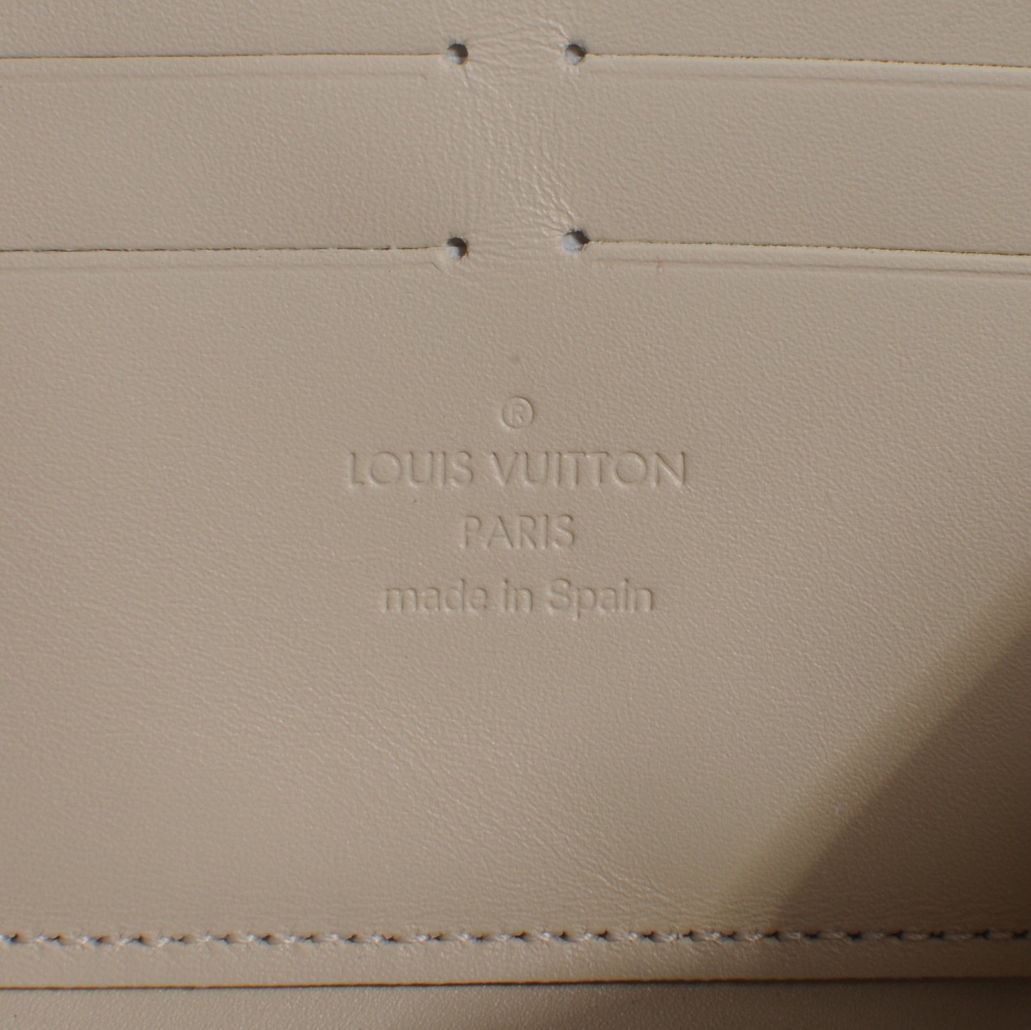 Vernis Leopard Zippy Wallet Blanc Corail