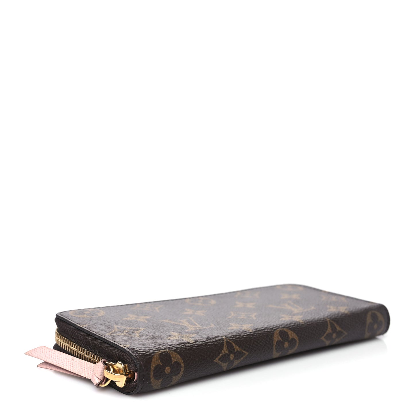 Monogram Clemence Wallet Rose Ballerine