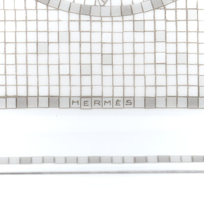Hermes Porcelain Mosaique Au 24 Sushi Plate Platine 4 of 8