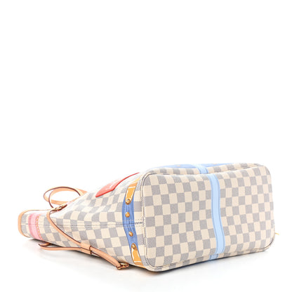 Louis Vuitton Damier Azur Summer Trunks Neo Neverfull MM 4 of 9