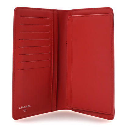 Chanel Caviar Timeless CC Yen Wallet Red 5 of 9