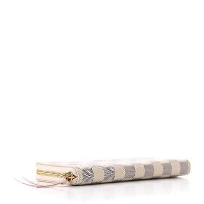 Louis Vuitton Damier Azur Clemence Wallet Rose Ballerine 4 of 16