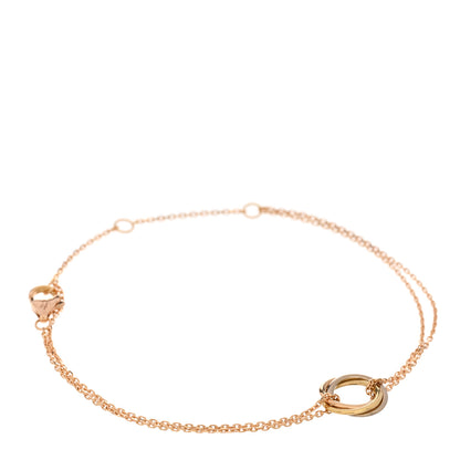 Cartier 18K Pink Yellow White Gold Trinity Bracelet 1 of 3