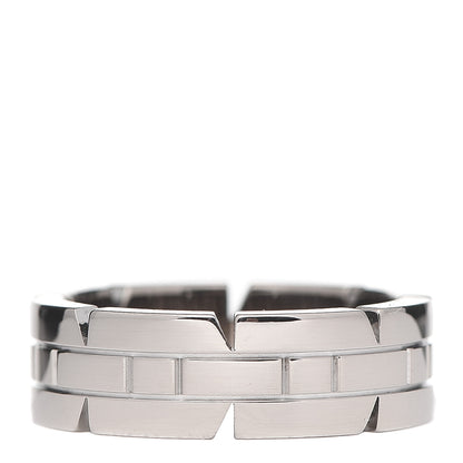 Cartier 18K White Gold Tank Francaise Band Ring 50 5.25 3 of 4