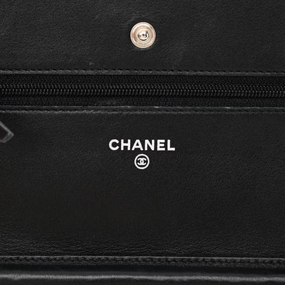 Chanel Calfskin Quilted Reissue Wallet On Chain WOC Black 6 of 12