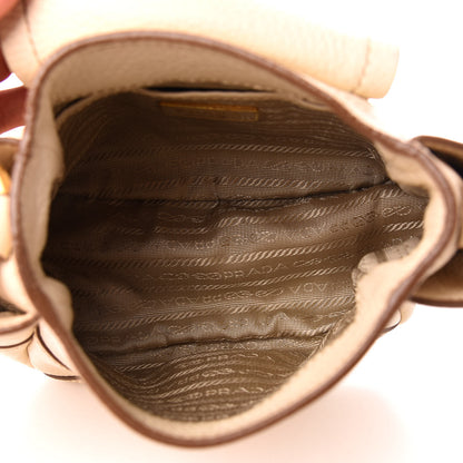 Prada Vitello Daino Crossbody Bag Cera 5 of 9