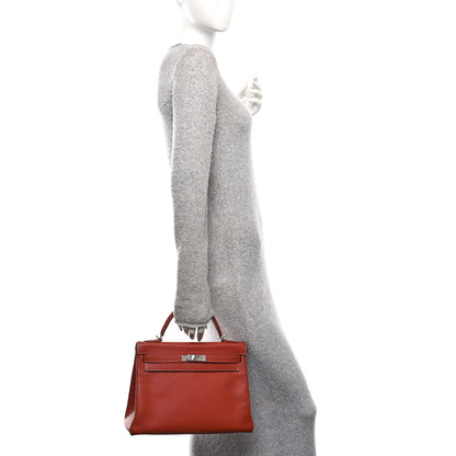 Hermes Epsom Candy Kelly Retourne 32 Brique Orange 2 of 11
