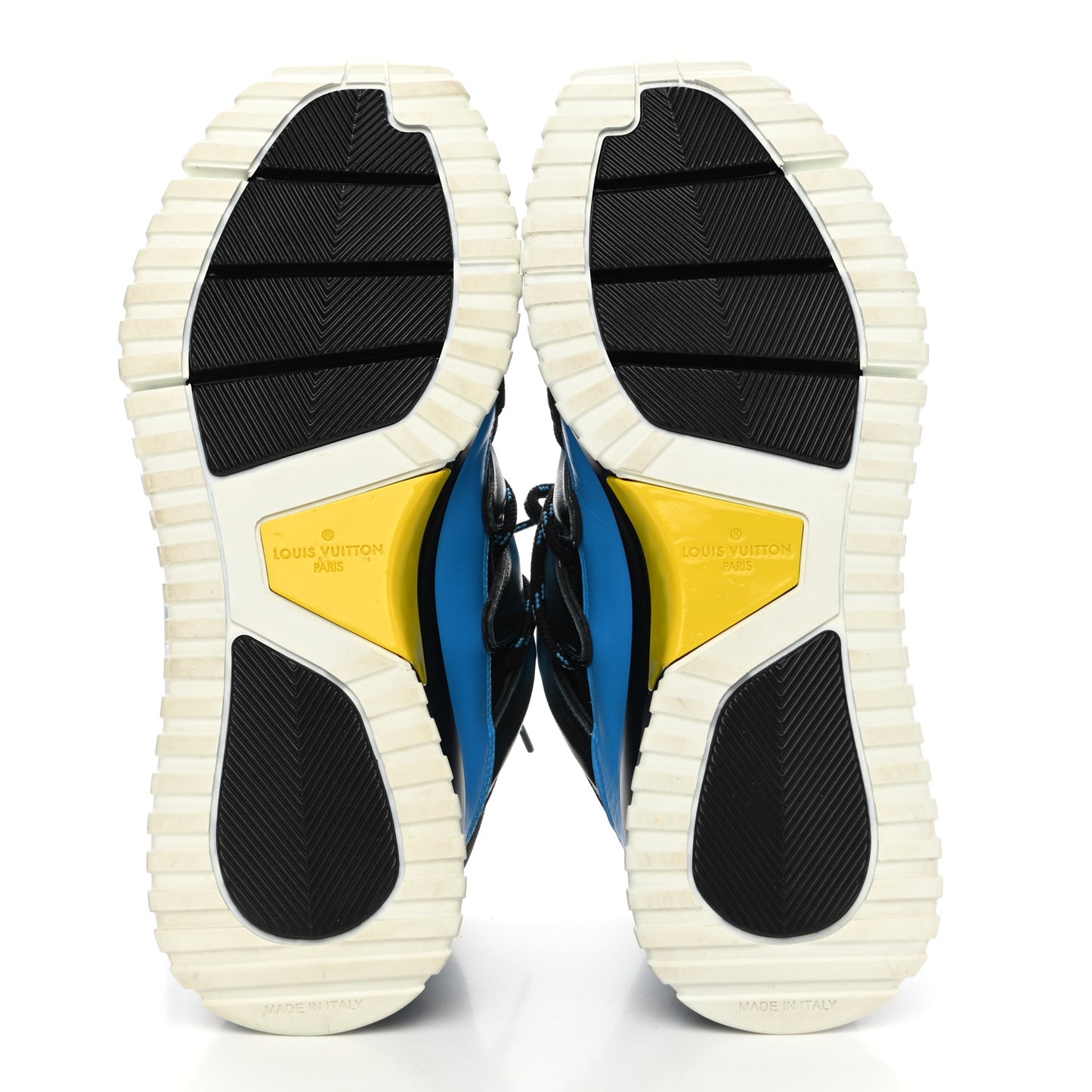 Calfskin Mens Zig Zag Sneakers 7 Black Blue