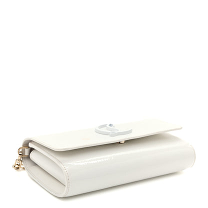 Christian Louboutin Patent Calfskin By My Side Wallet On Chain White 4 of 11