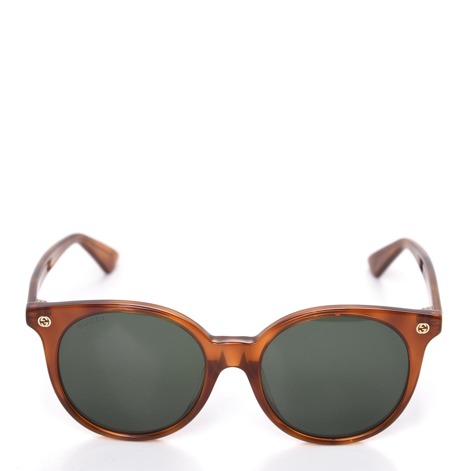 Gucci Round Frame Sunglasses GG0091S Tortoise 2 of 9