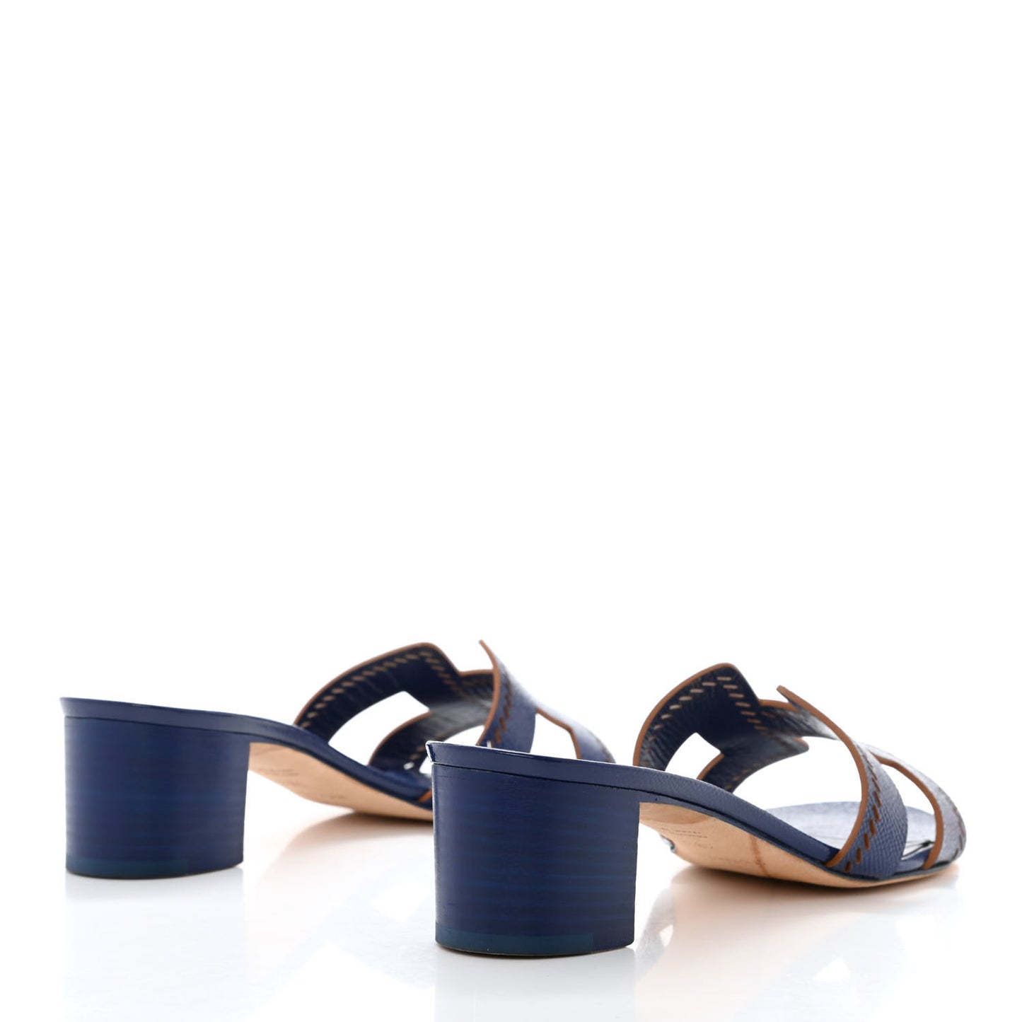 Patent Epsom Oasis Sandals 38.5 Bleu Saphir