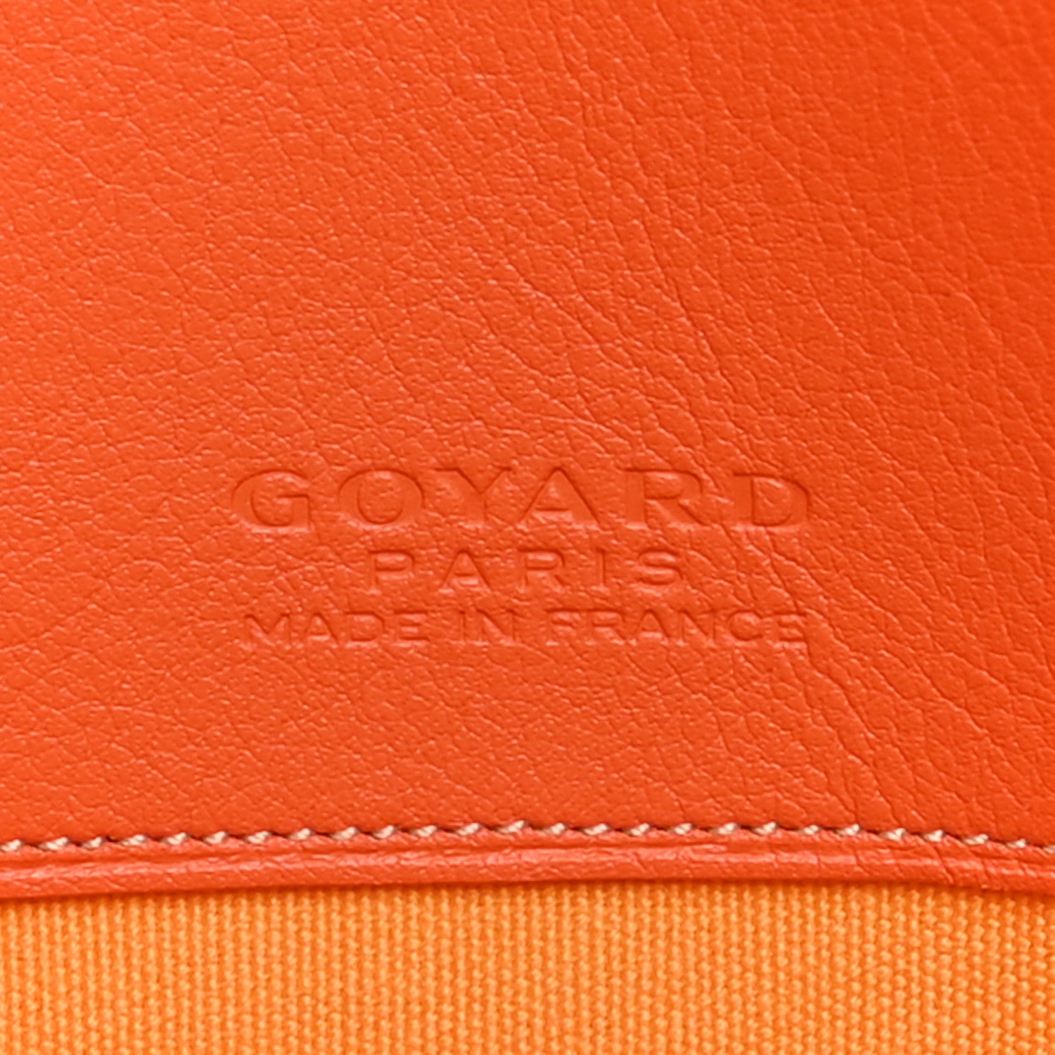 Goyard Goyardine Senat Pochette MM Orange 6 of 9