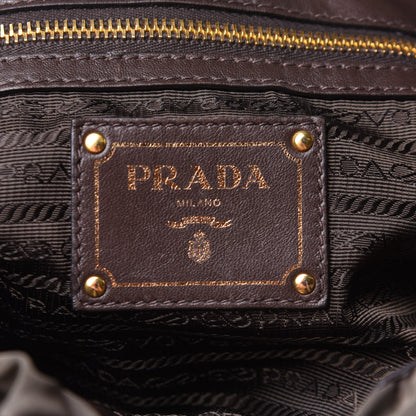 Prada Tessuto Nylon Jacquard Logo Tote Fumo 5 of 10
