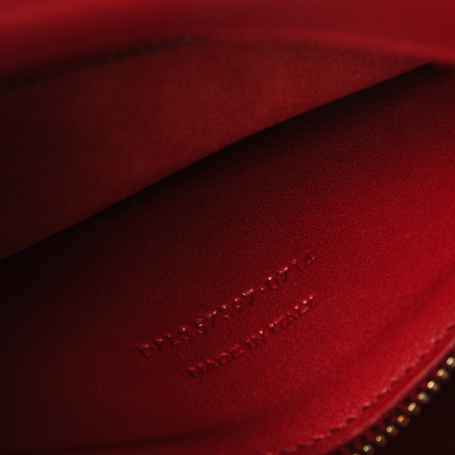 Saint Laurent Calfskin Matelasse Chevron Small Monogram Cabas Lipstick Red 7 of 15