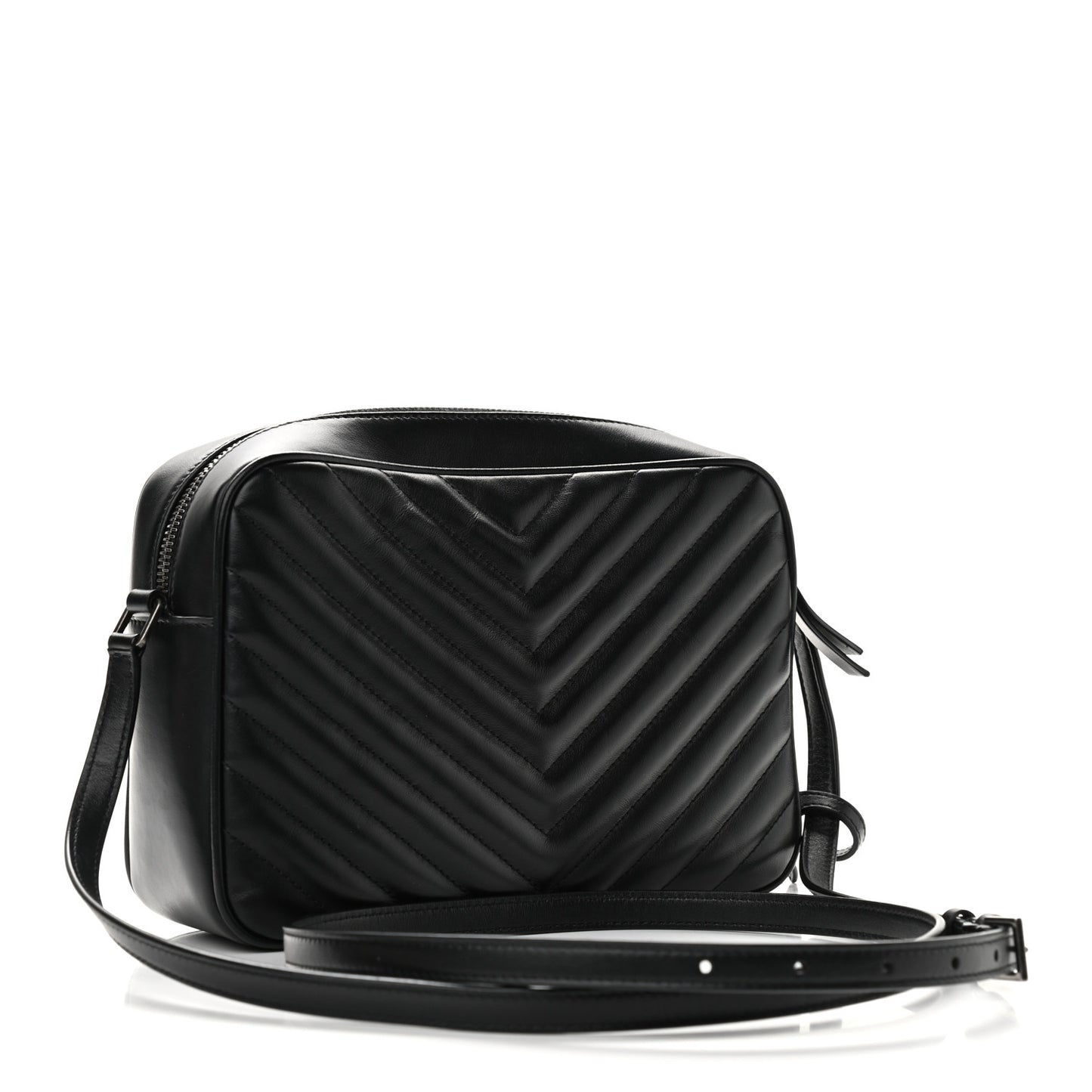 Calfskin Matelasse Monogram Lou Camera Bag Black